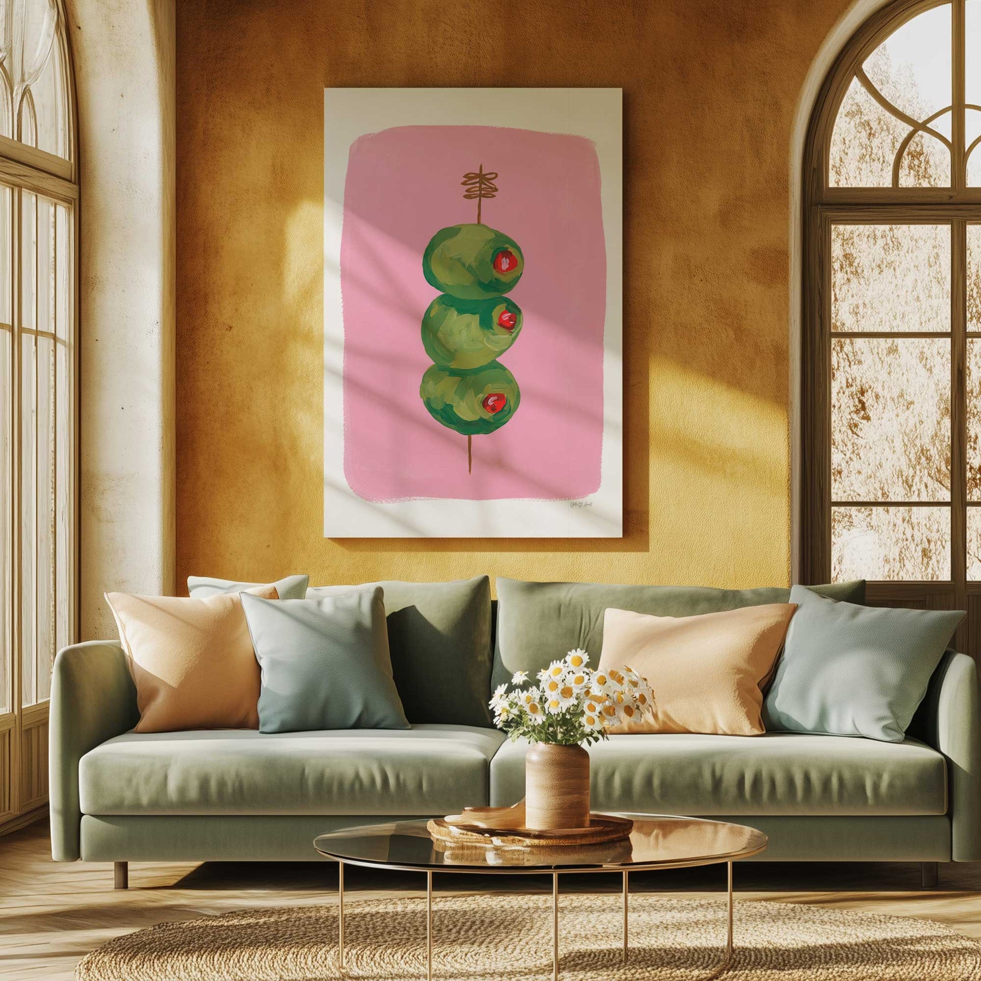 Picture of art in a room