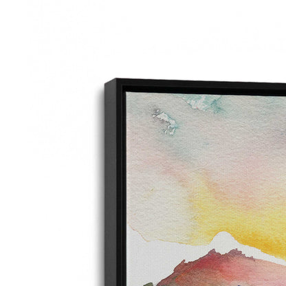 [Color:Satin Black], Picture of art in a Satin Black frame at an angle