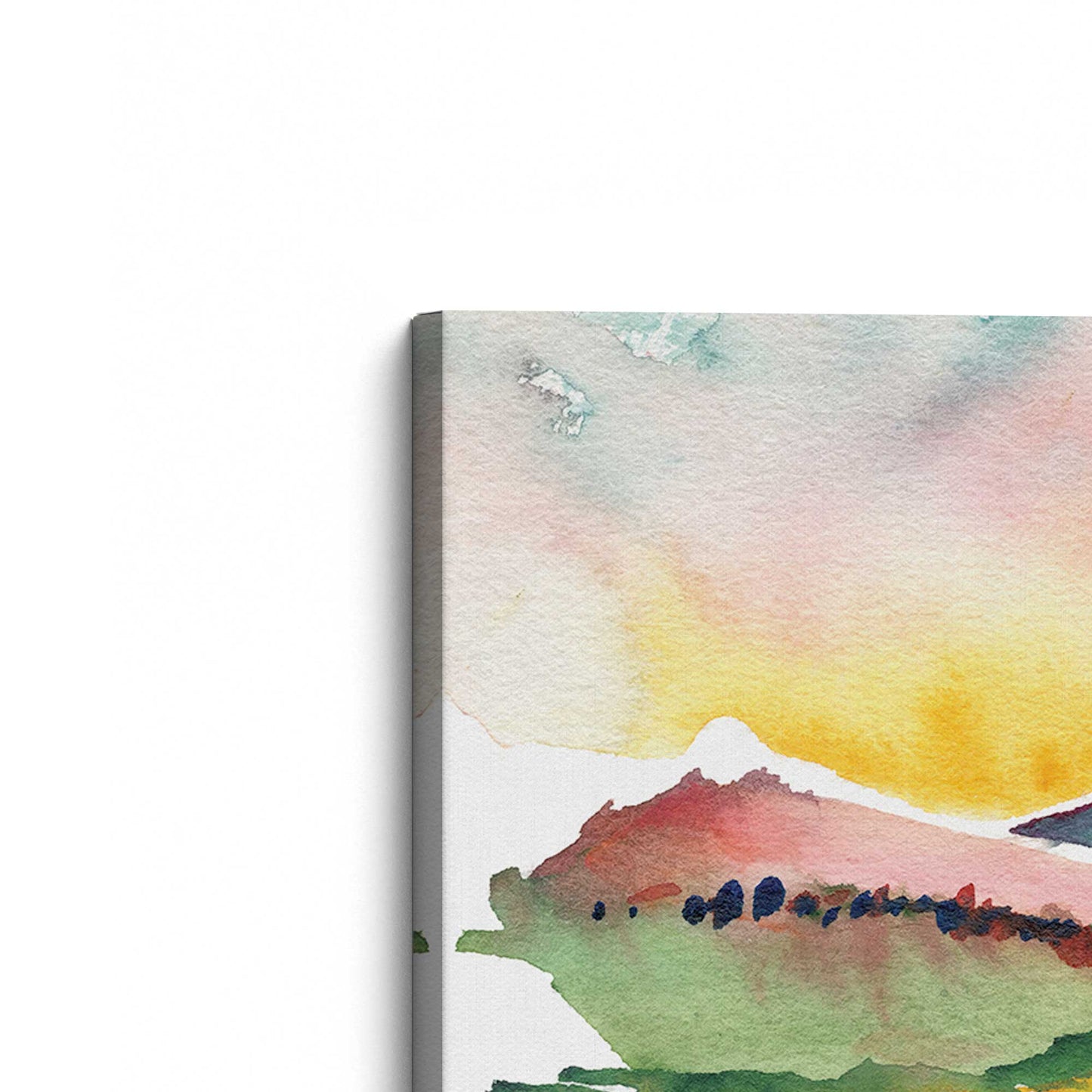 [Color:Stretched Canvas], Picture of the corner of the art