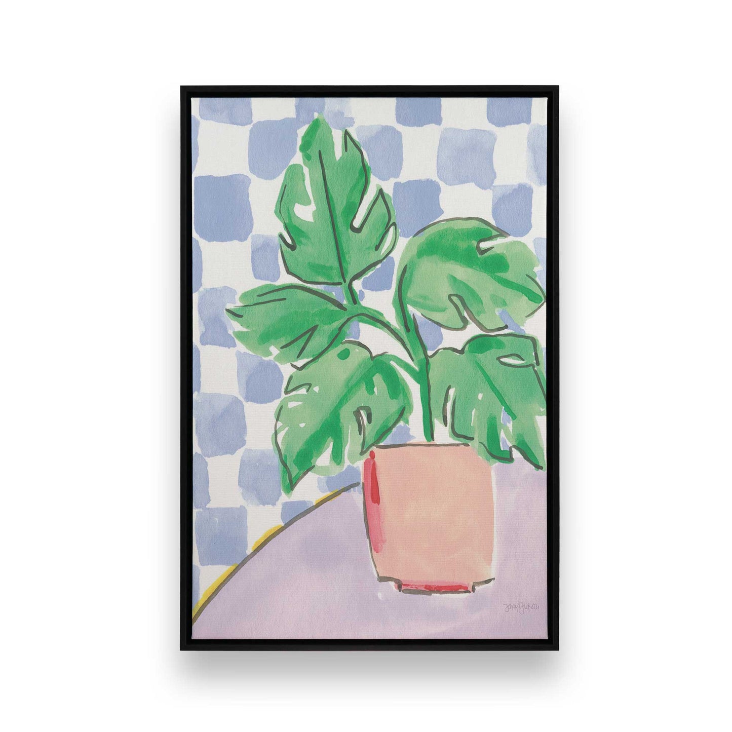 [Color:Satin Black], Picture of art in a Satin Black frame