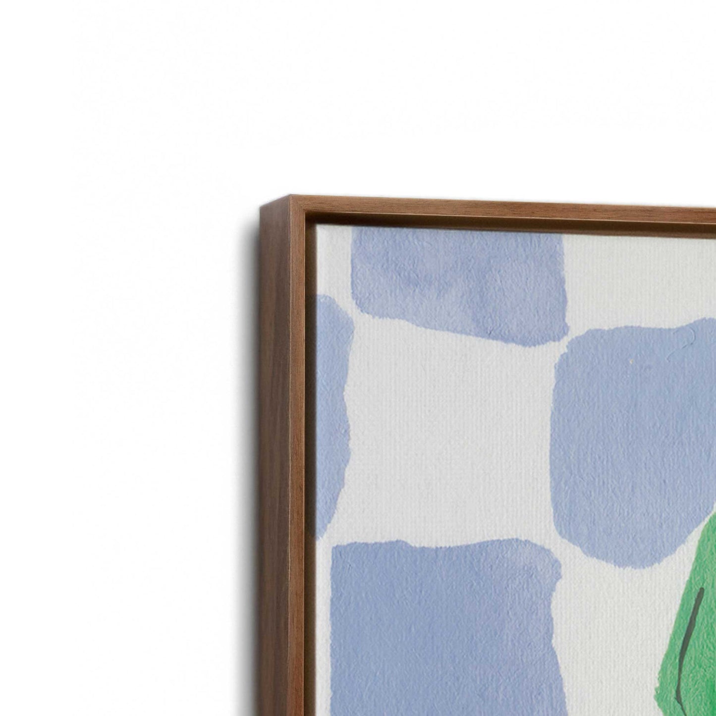 [Color:Walnut], Picture of art in a Walnut frame at an angle