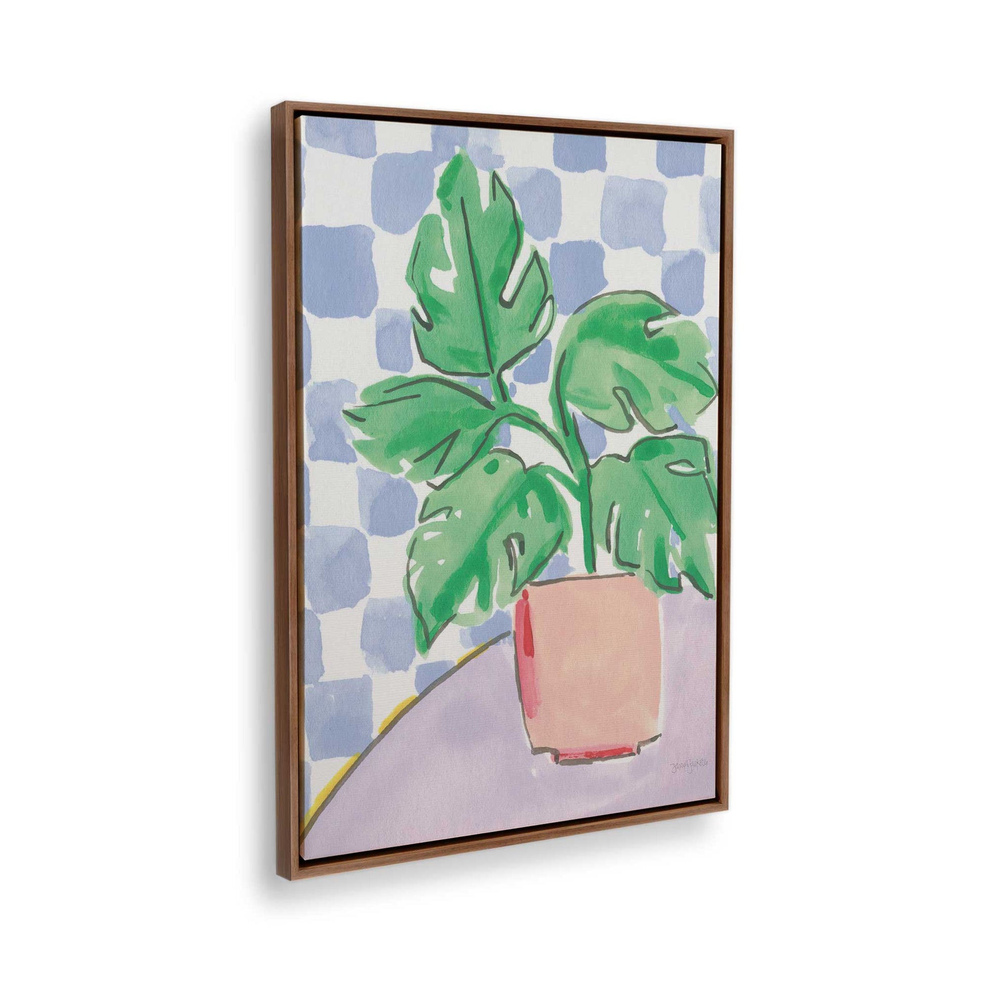 [Color:Walnut], Picture of the corner of the art