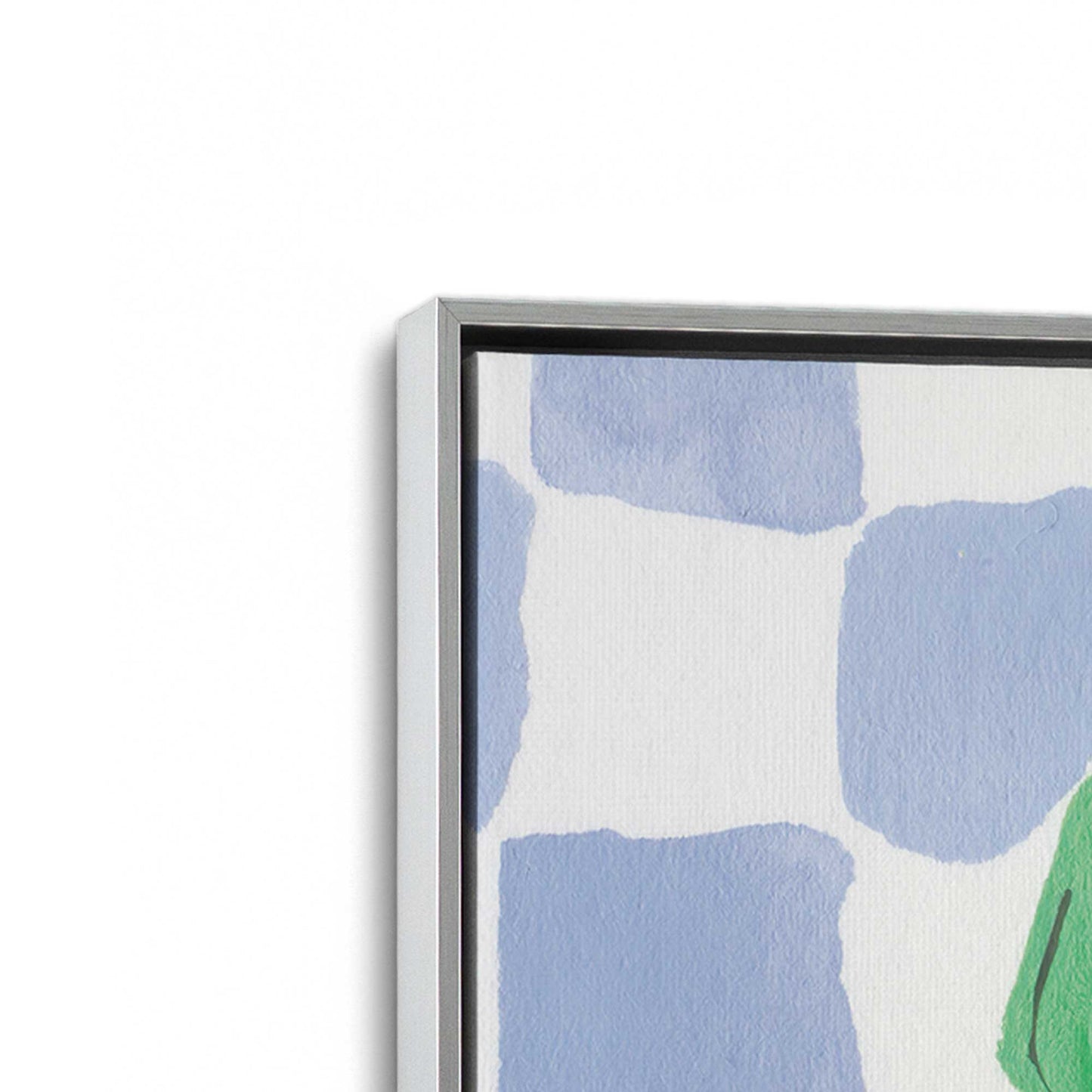 [Color:Polished Chrome], Picture of art in a Polished Chrome frame at an angle