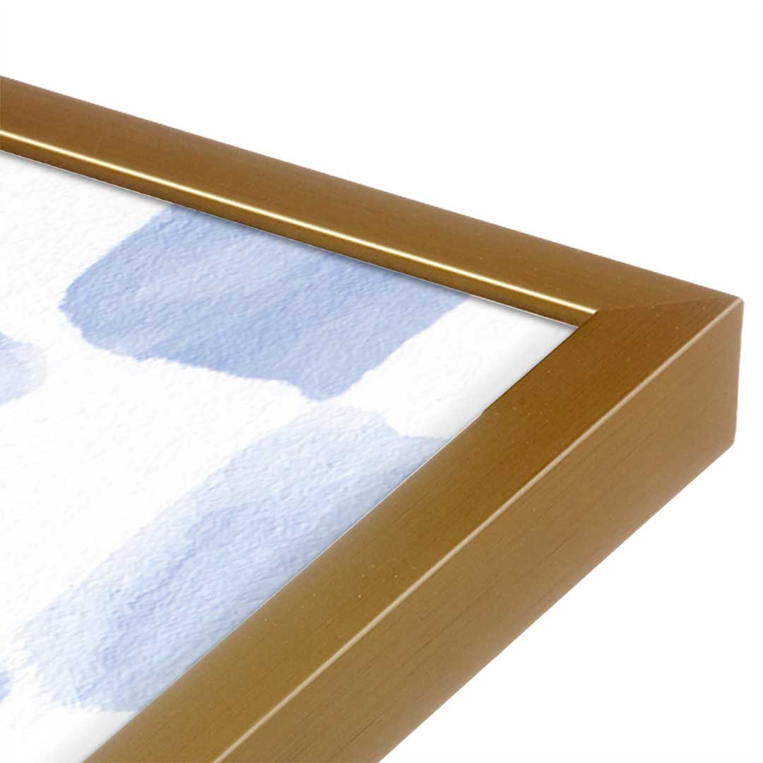 [Color:Polished Gold], Picture of art in a Polished Gold frame at an angle