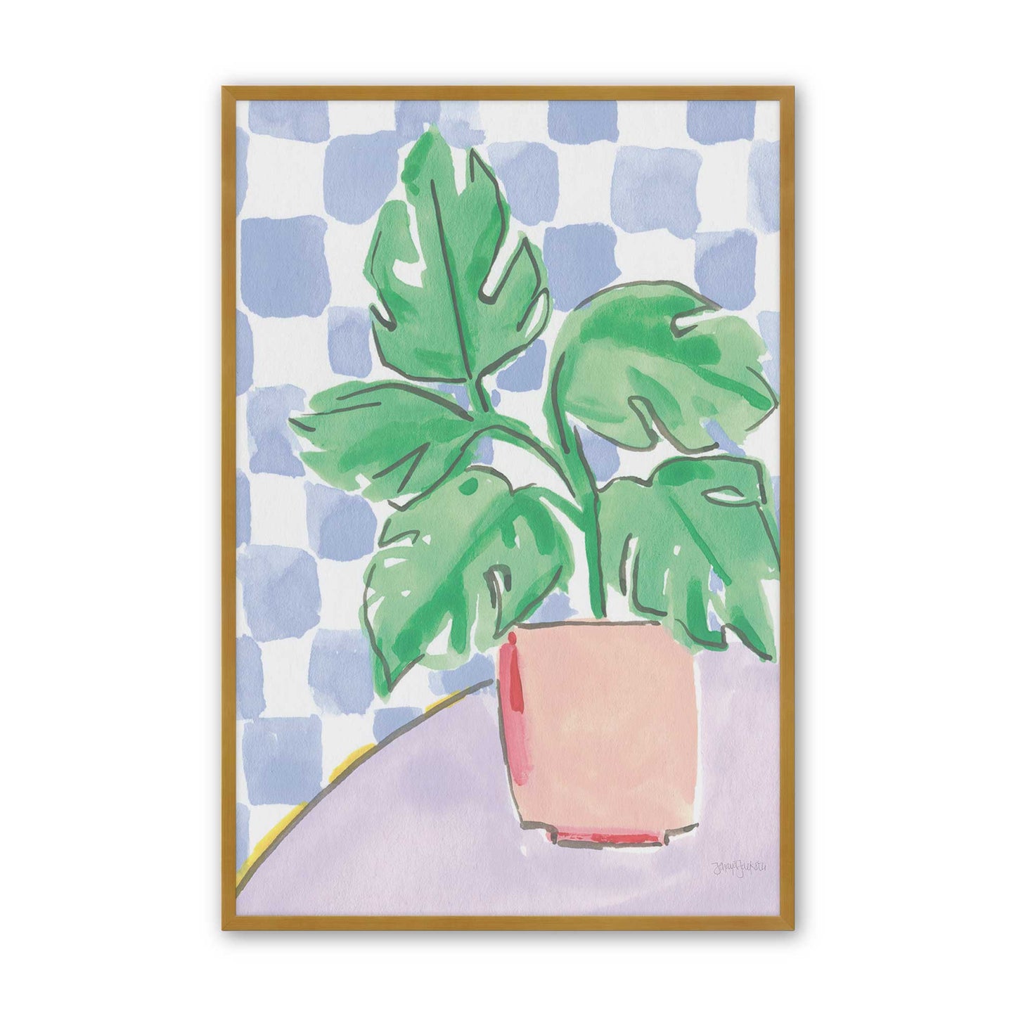 [Color:Polished Gold], Picture of art in a Polished Gold frame