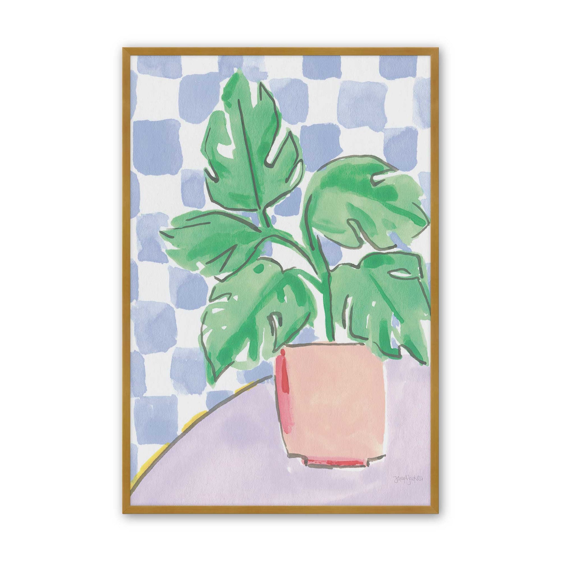 [Color:Polished Gold], Picture of art in a Polished Gold frame