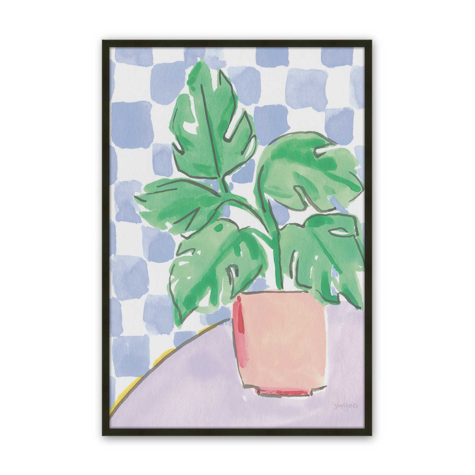 [Color:Satin Black], Picture of art in a Satin Black frame