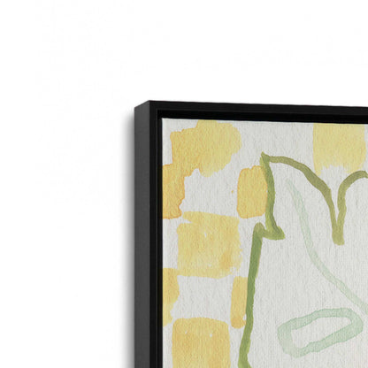 [Color:Satin Black], Picture of art in a Satin Black frame at an angle