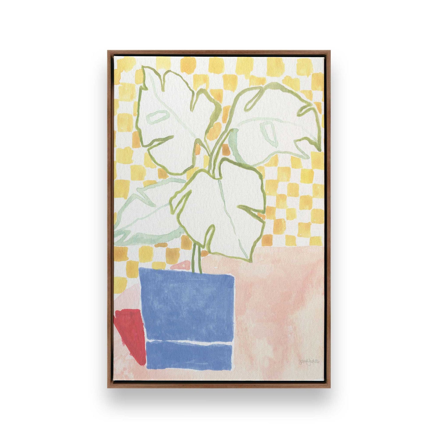 [Color:Walnut], Picture of art in a Walnut frame
