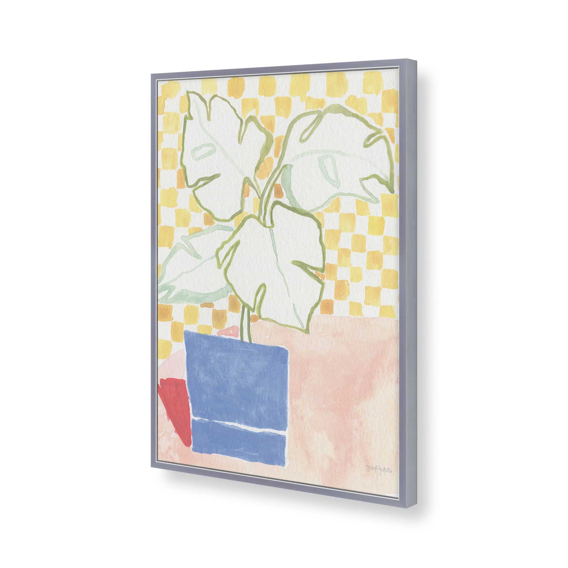 [Color:Polished Chrome], Picture of art in a Polished Chrome frame of the corner