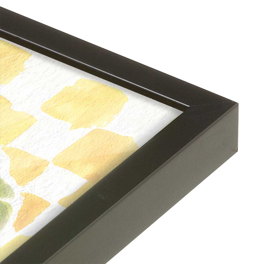 [Color:Satin Black], Picture of art in a Satin Black frame at an angle