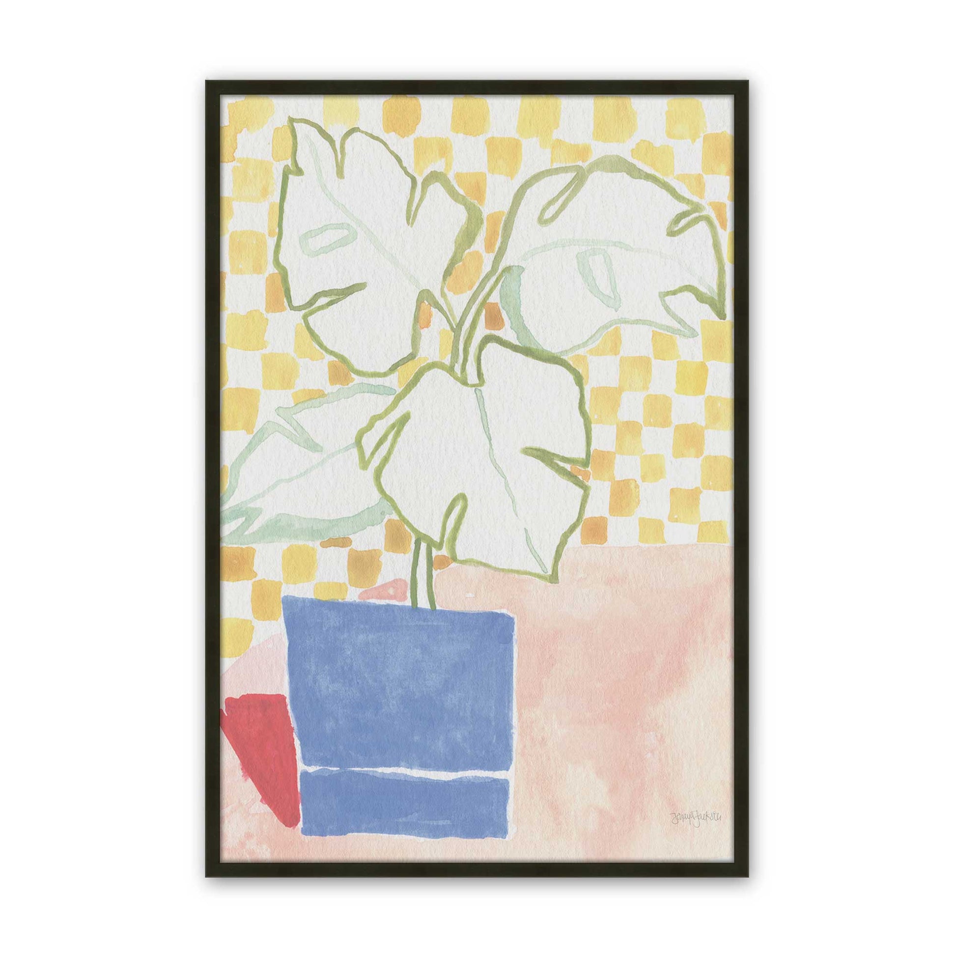 [Color:Satin Black], Picture of art in a Satin Black frame