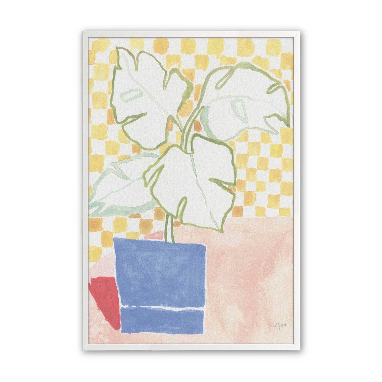 [Color:Opaque White], Picture of art in a Opaque White frame