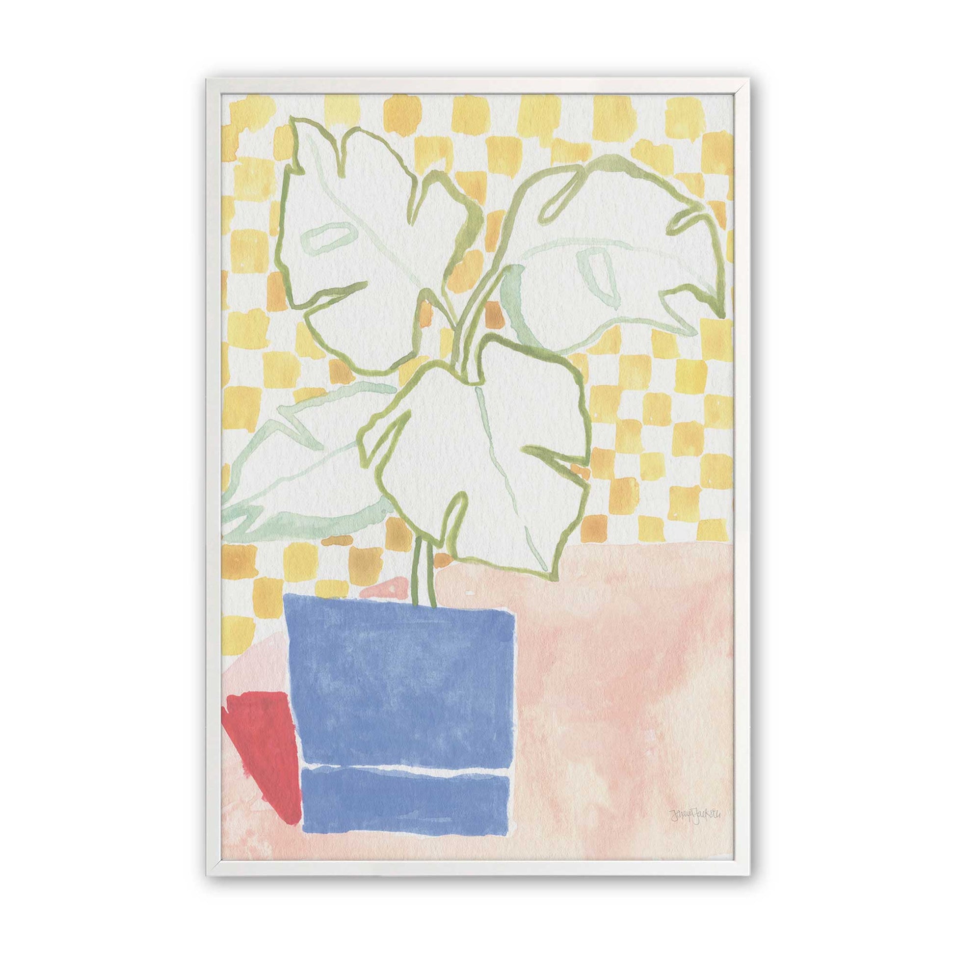 [Color:Opaque White], Picture of art in a Opaque White frame