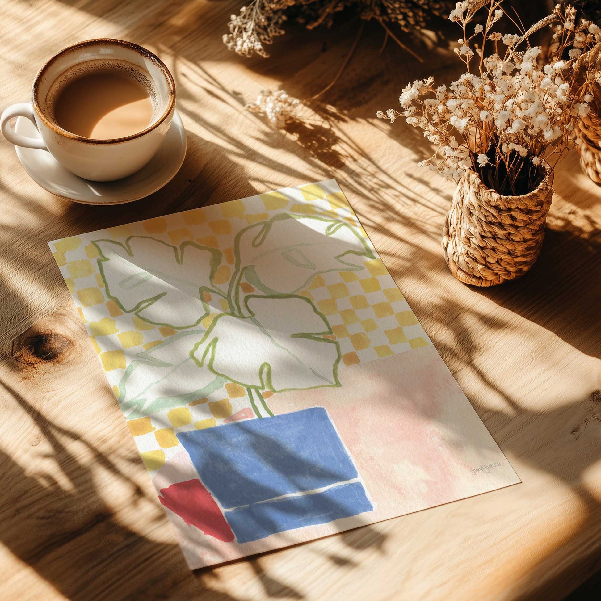 [Color:Rolled Print], Picture of close up of art