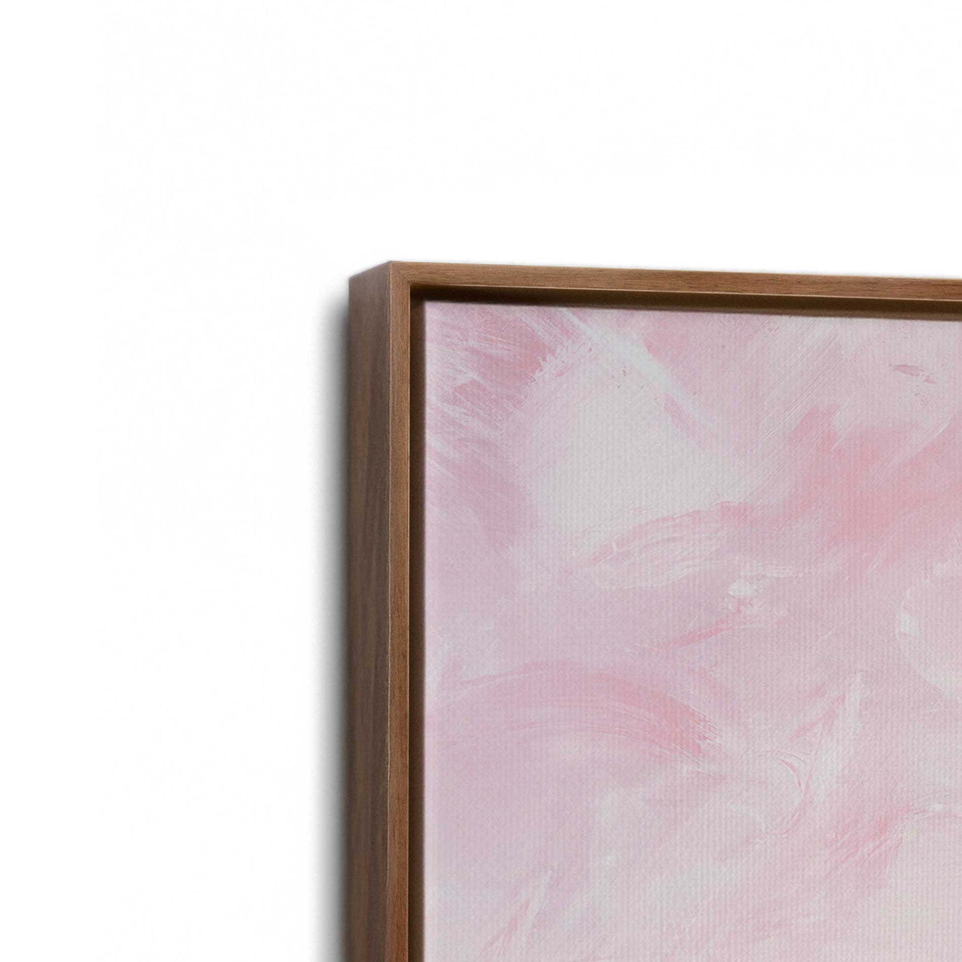 [Color:Walnut], Picture of art in a Walnut frame at an angle