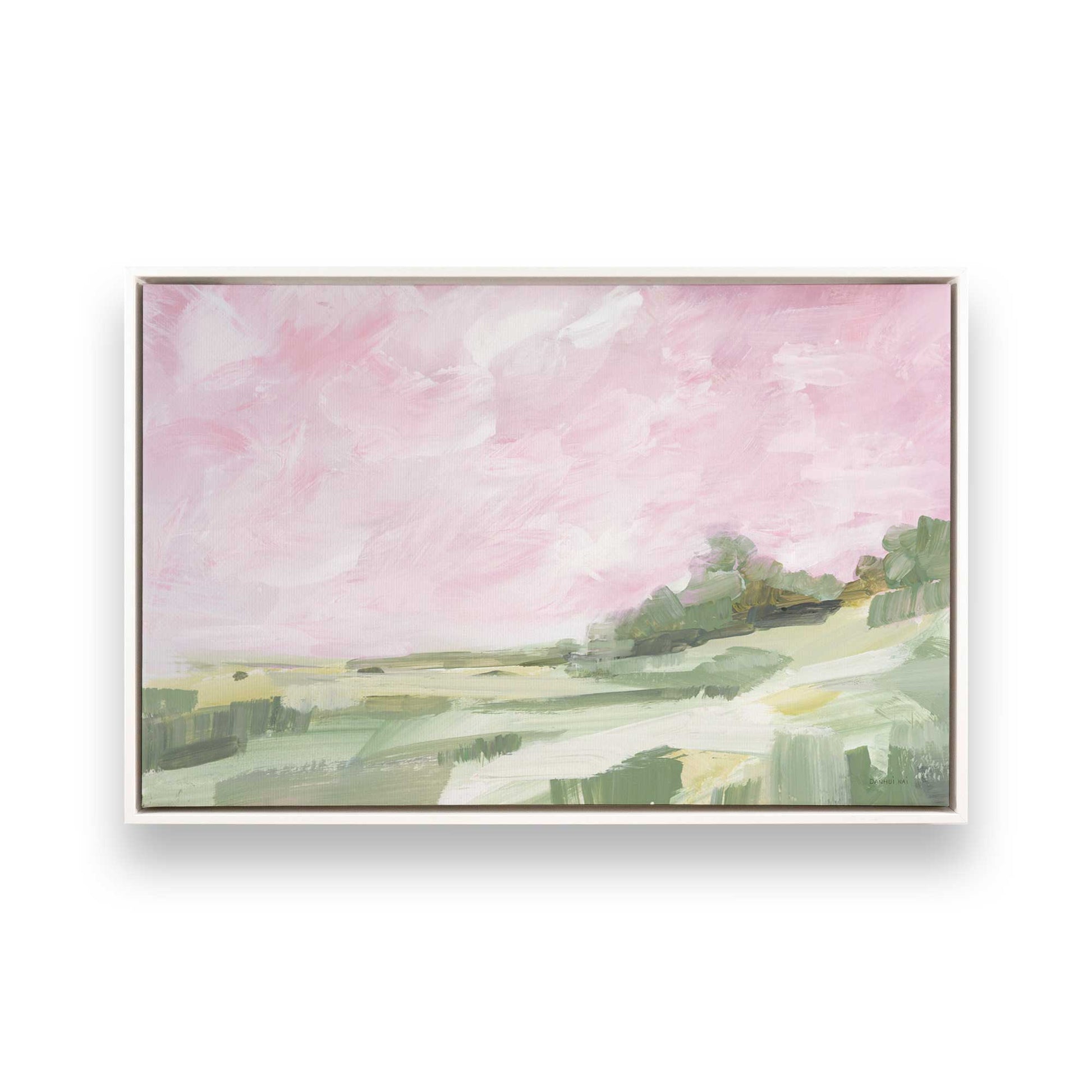 [Color:Opaque White], Picture of art in a White frame