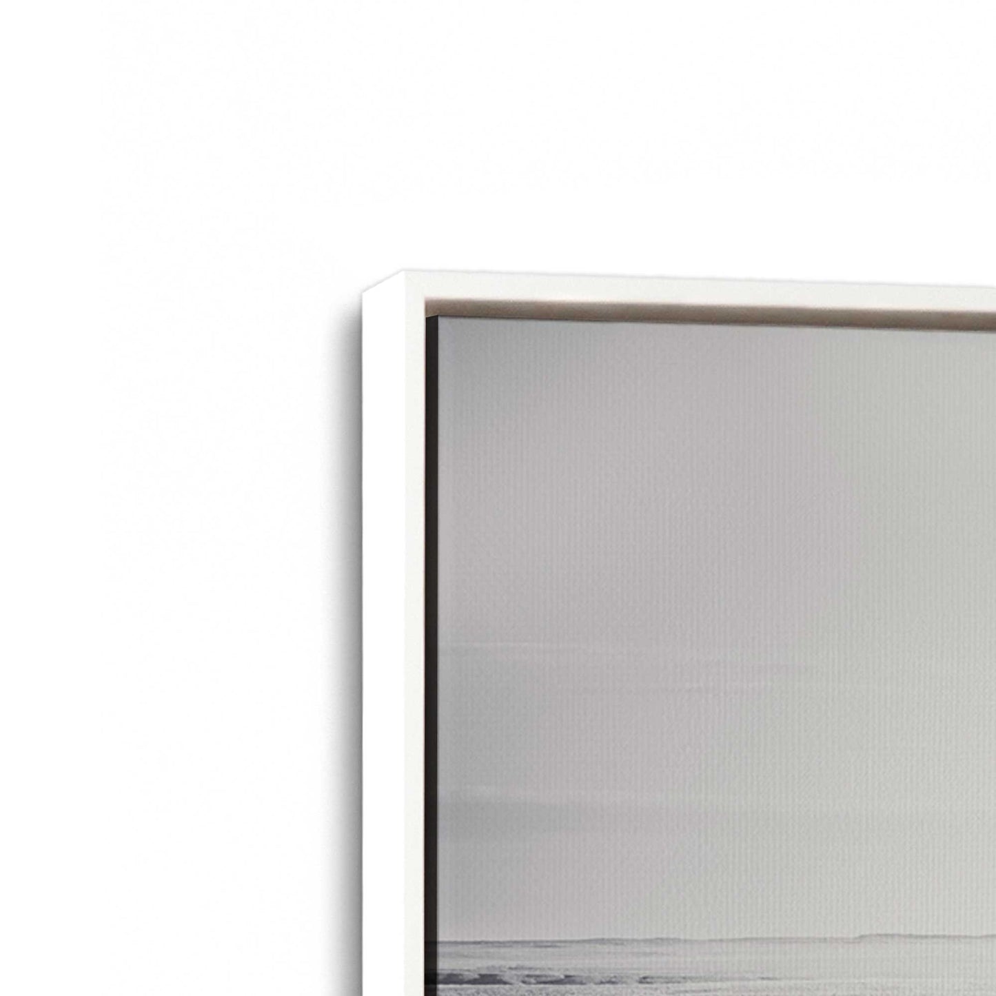 [Color:Opaque White], Picture of art in a White frame at an angle