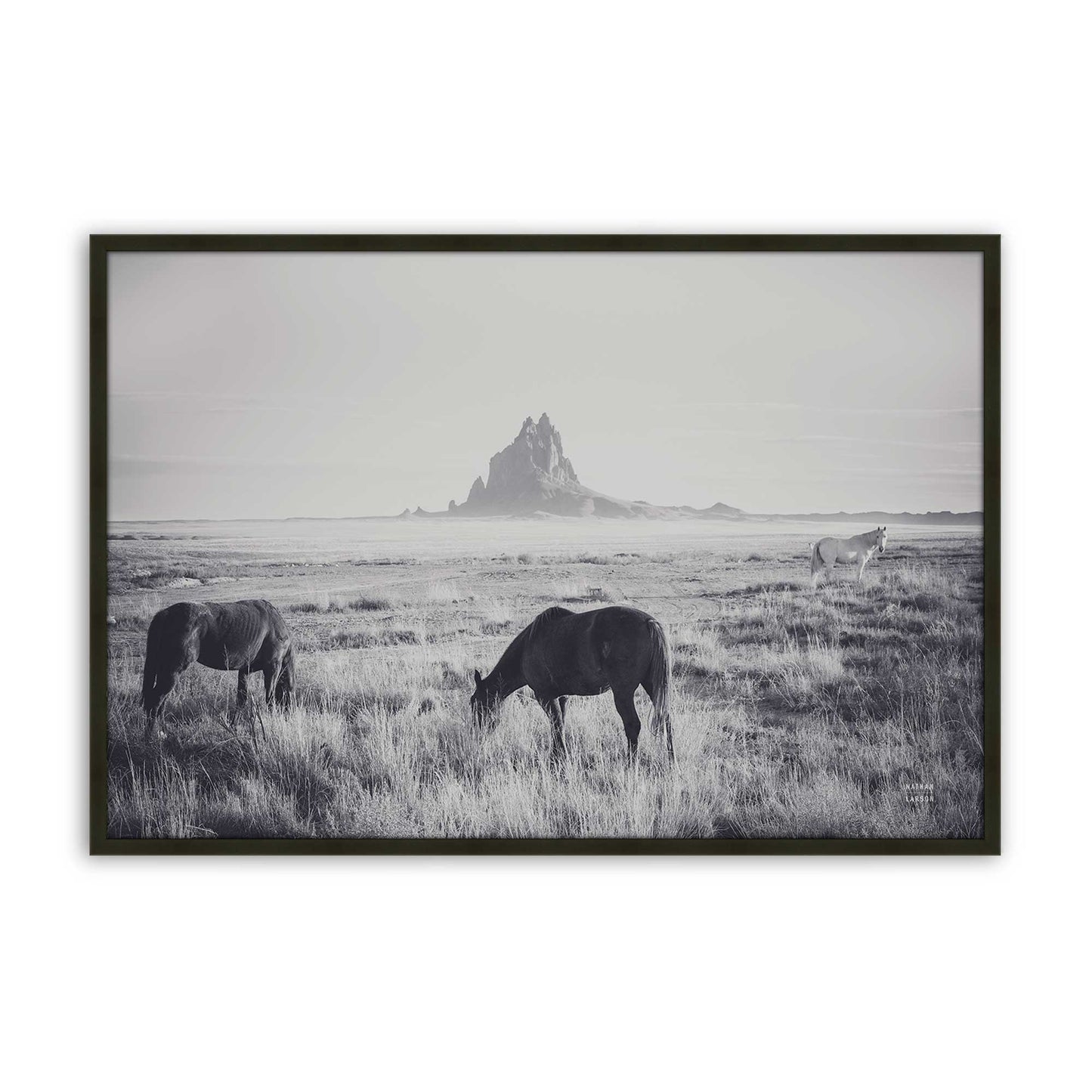 [Color:Satin Black], Picture of art in a Satin Black frame