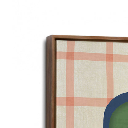 [Color:Walnut], Picture of art in a Walnut frame at an angle