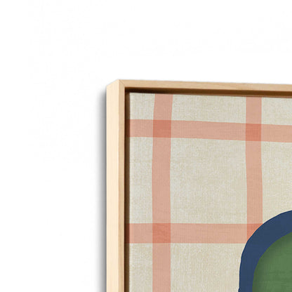 [Color:American Maple], Picture of art in a American Maple frame at an angle