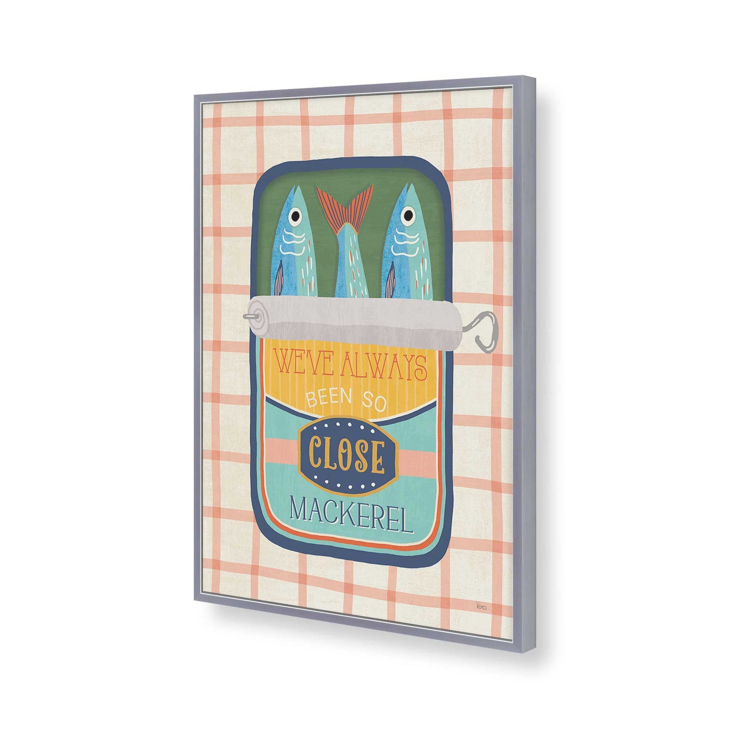 [Color:Polished Chrome], Picture of art in a Polished Chrome frame of the corner