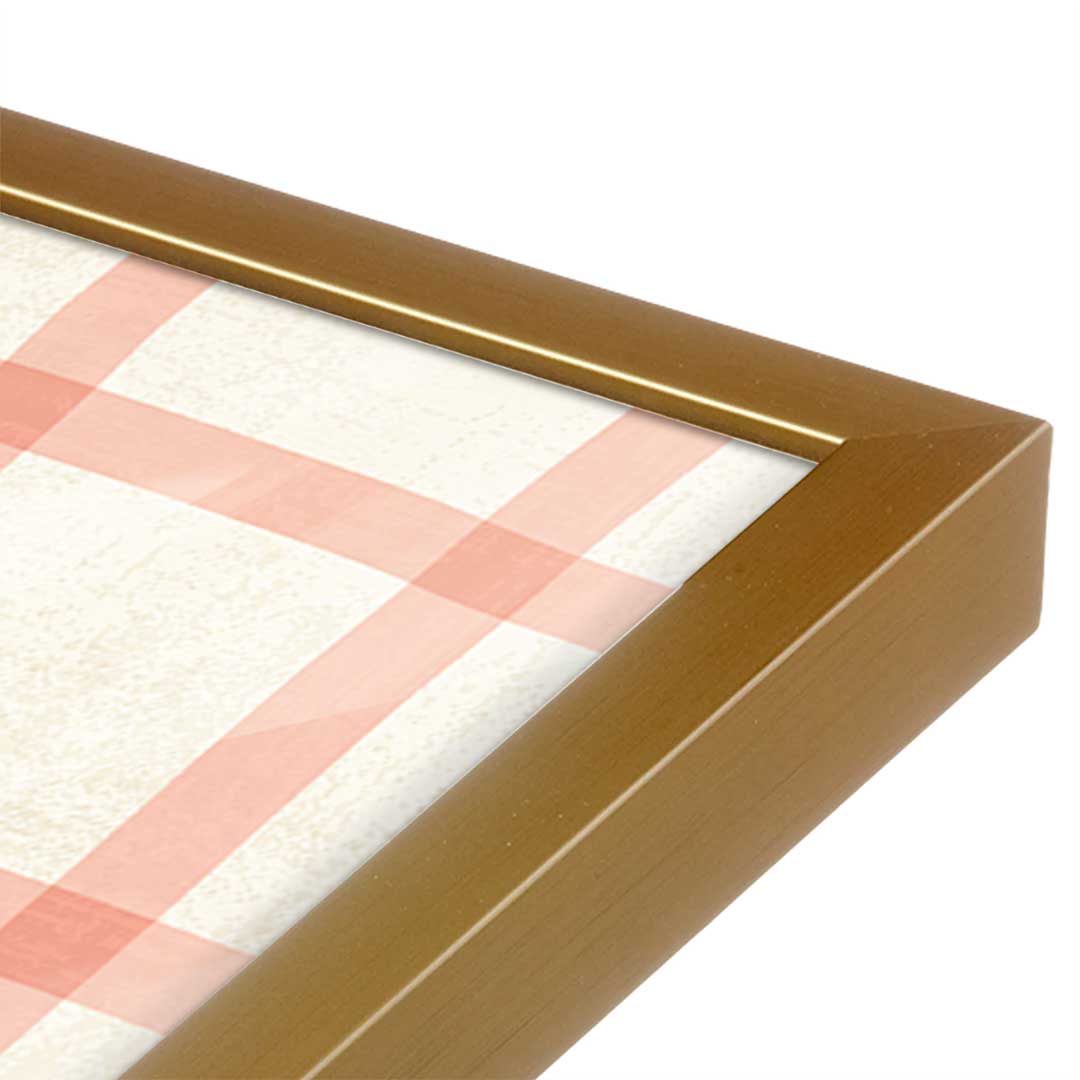 [Color:Polished Gold], Picture of art in a Polished Gold frame at an angle
