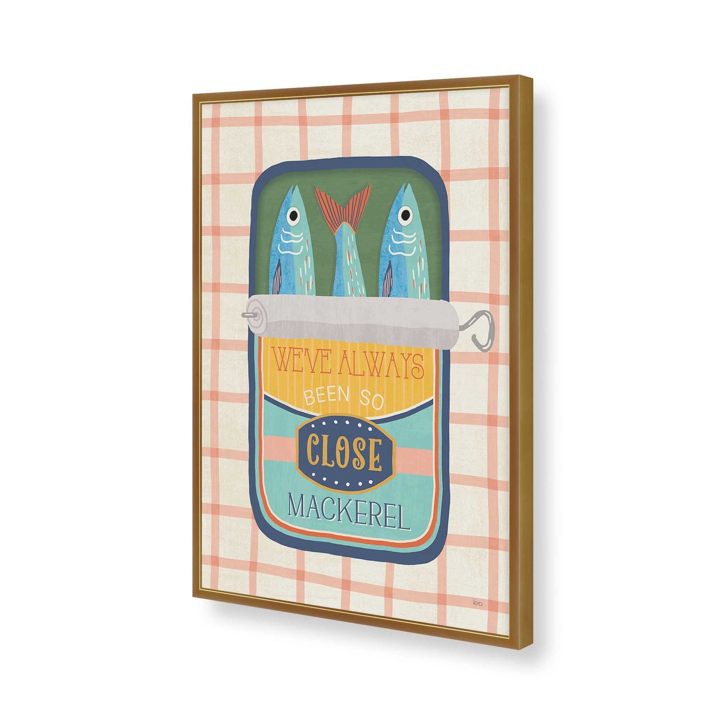 [Color:Polished Gold], Picture of art in a Polished Gold frame of the corner