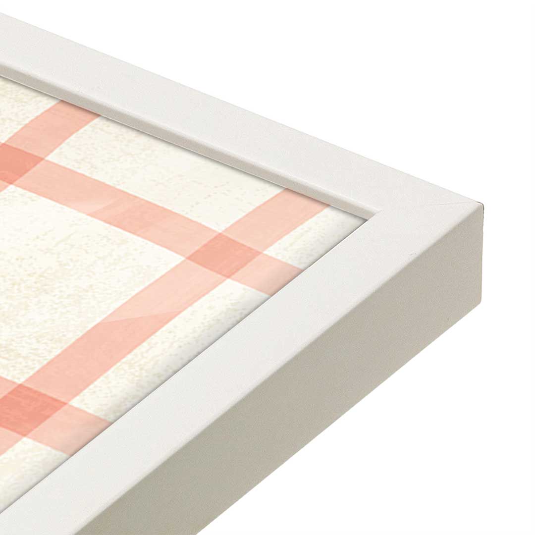 [Color:Opaque White], Picture of art in a Opaque White frame at an angle