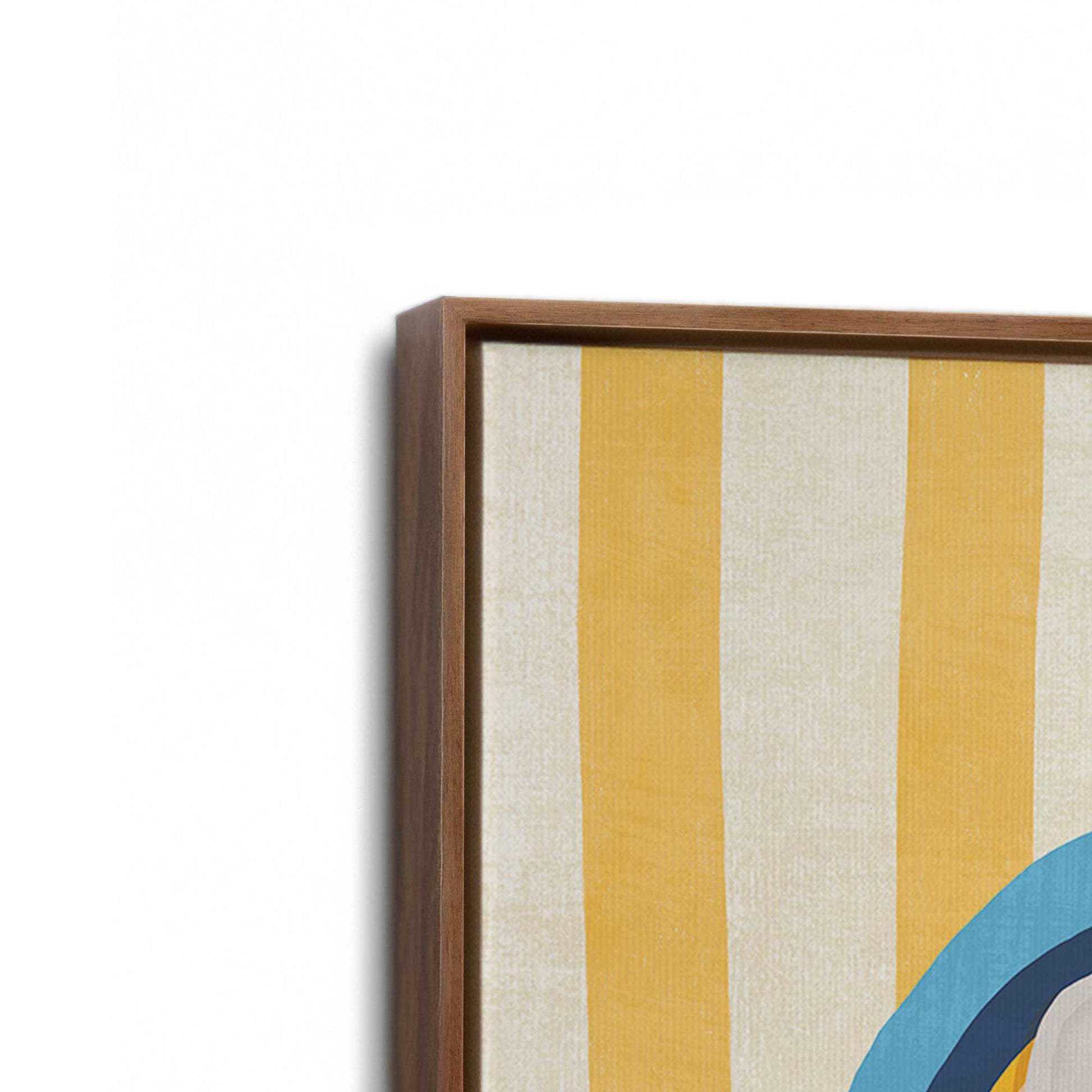[Color:Walnut], Picture of art in a Walnut frame at an angle