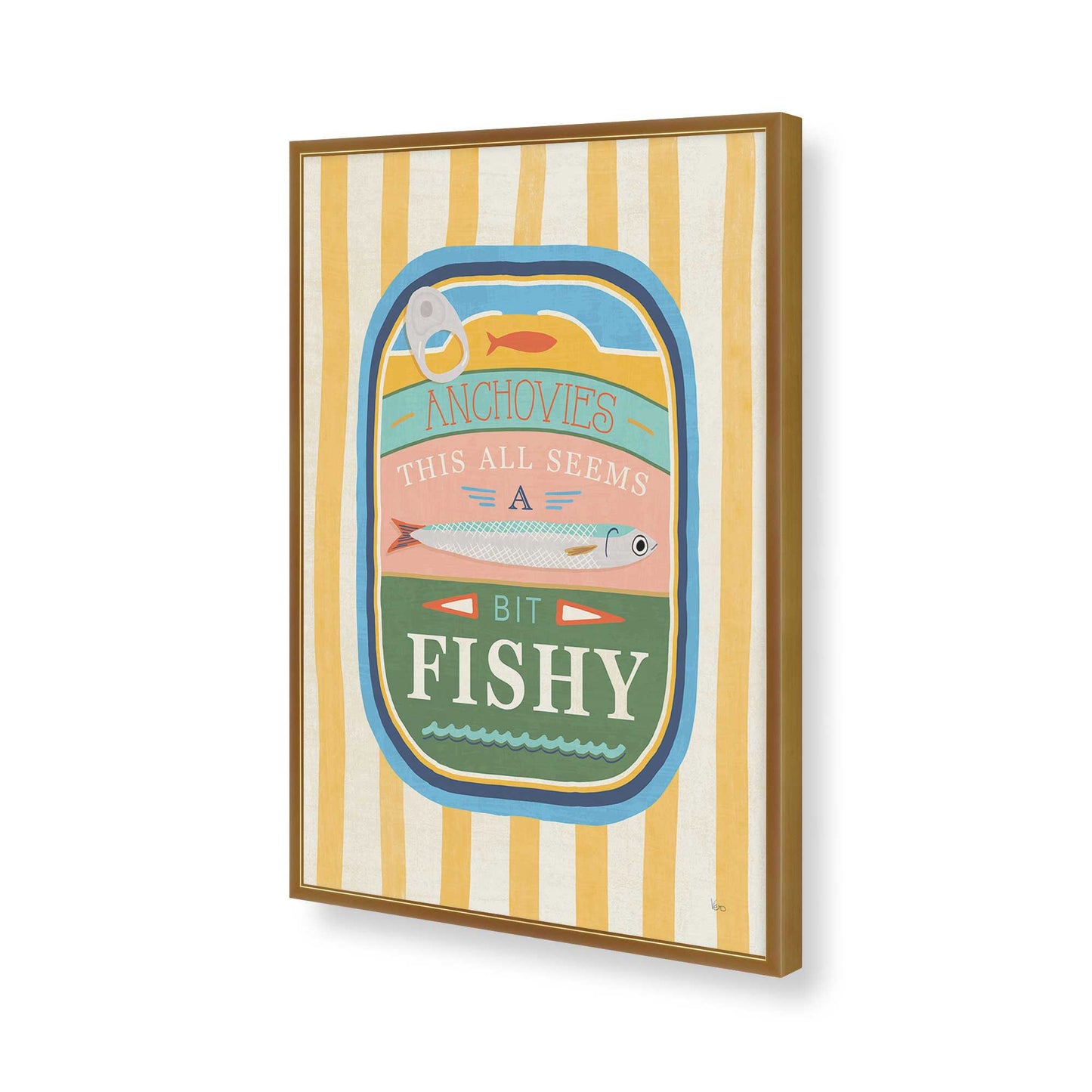 [Color:Polished Gold], Picture of art in a Polished Gold frame of the corner