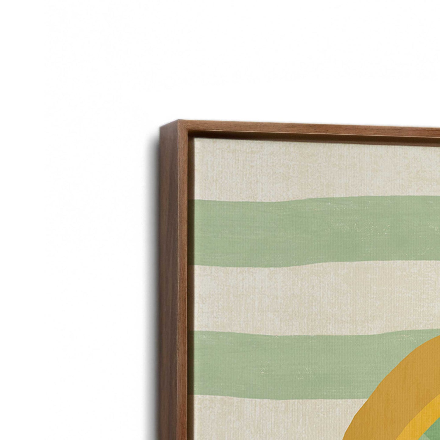 [Color:Walnut], Picture of art in a Walnut frame at an angle
