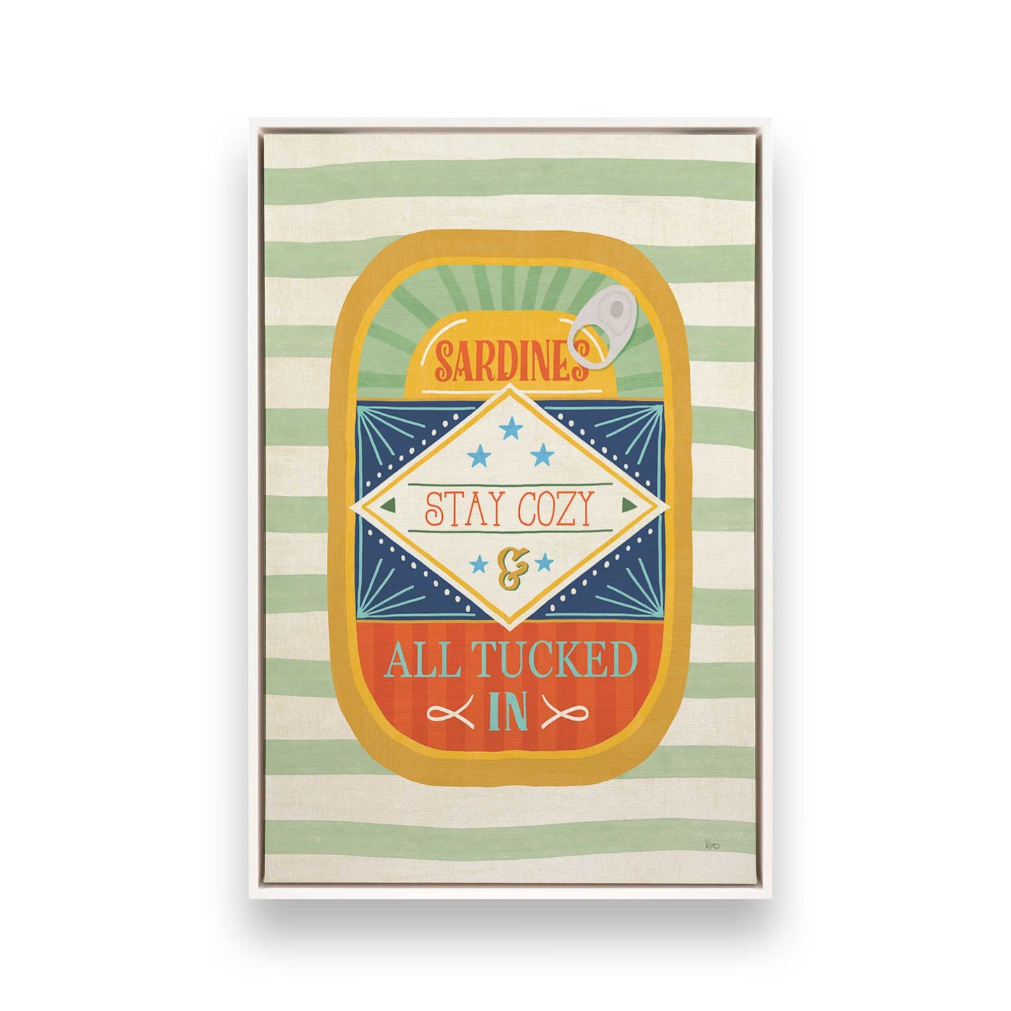 [Color:Opaque White], Picture of art in a White frame
