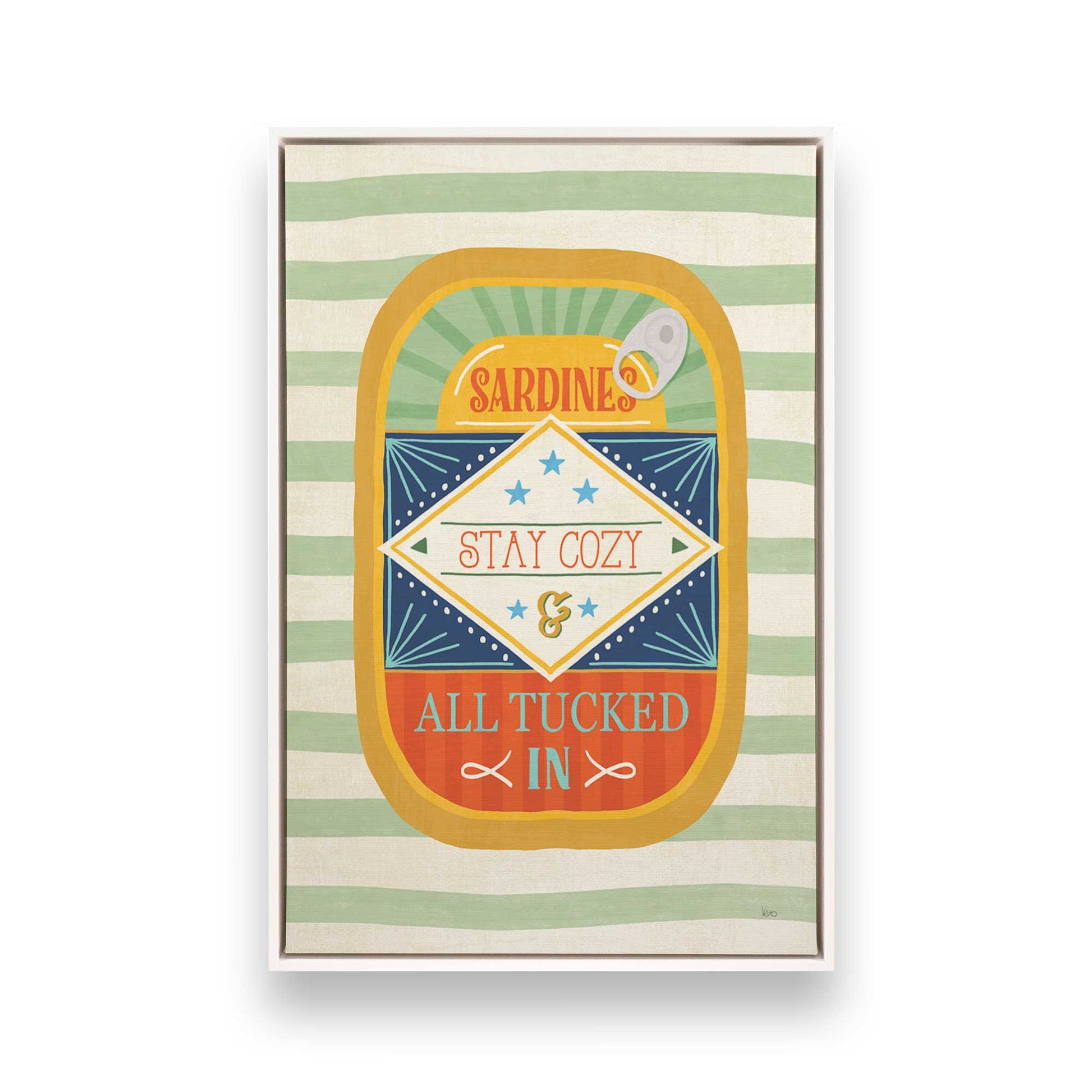 [Color:Opaque White], Picture of art in a White frame