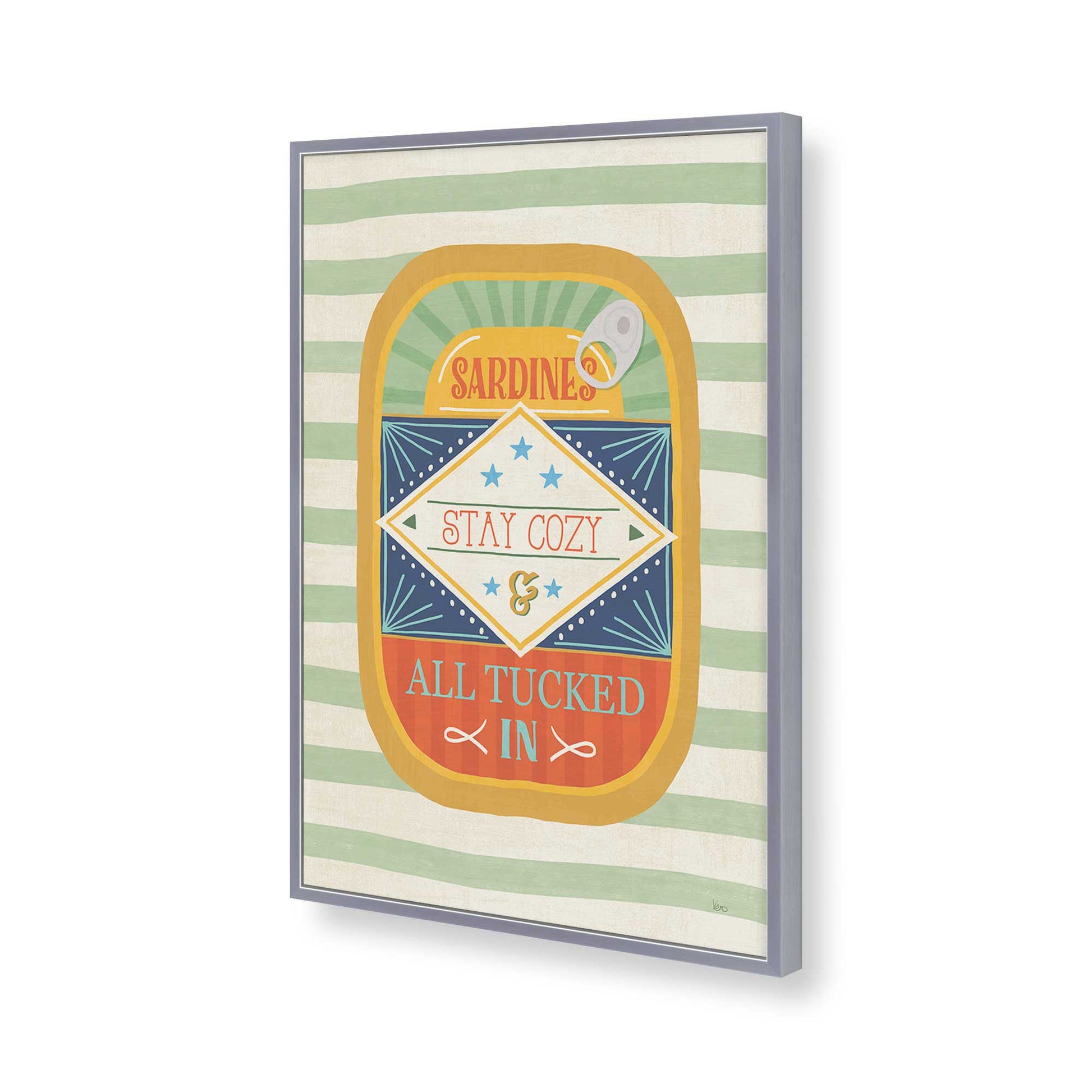 [Color:Polished Chrome], Picture of art in a Polished Chrome frame of the corner