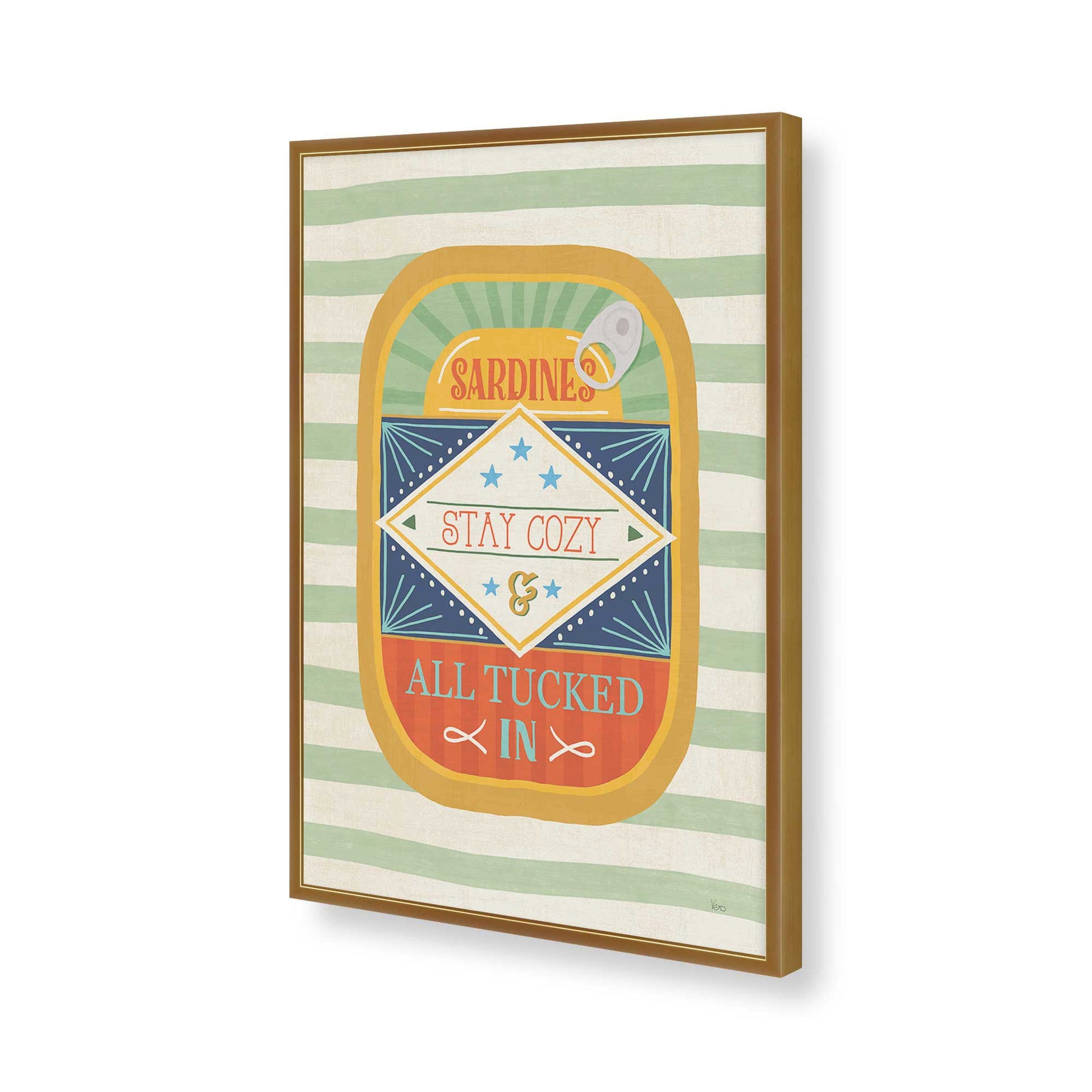 [Color:Polished Gold], Picture of art in a Polished Gold frame of the corner