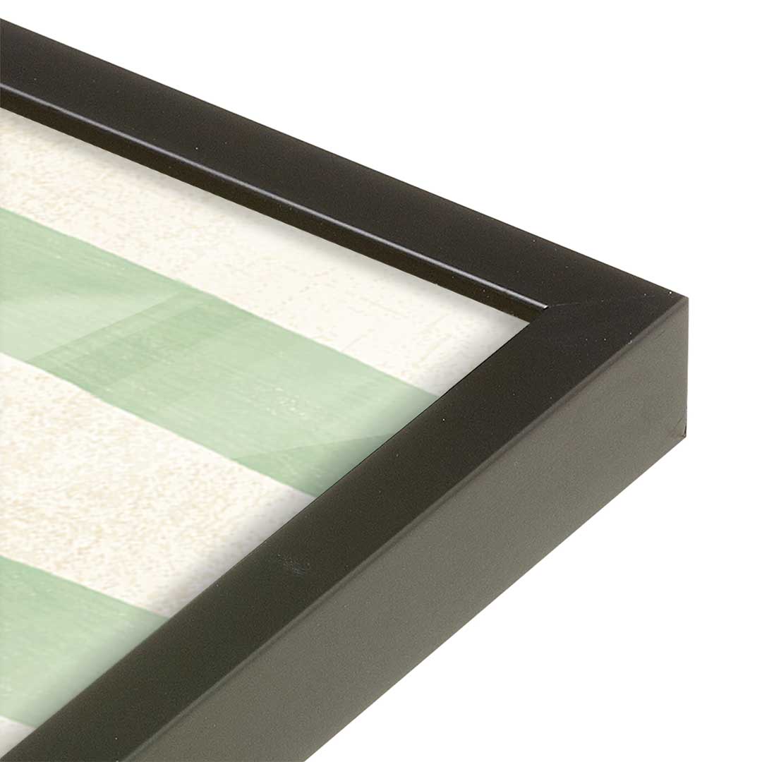 [Color:Satin Black], Picture of art in a Satin Black frame at an angle
