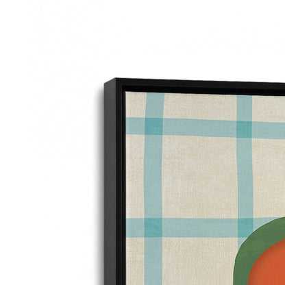 [Color:Satin Black], Picture of art in a Satin Black frame at an angle