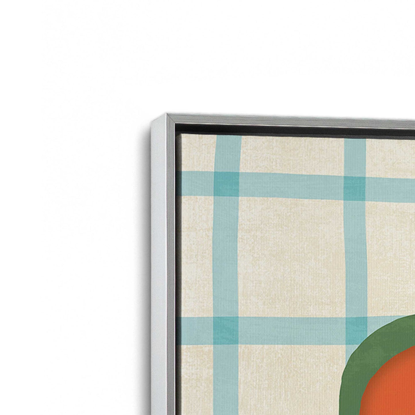 [Color:Polished Chrome], Picture of art in a Polished Chrome frame at an angle