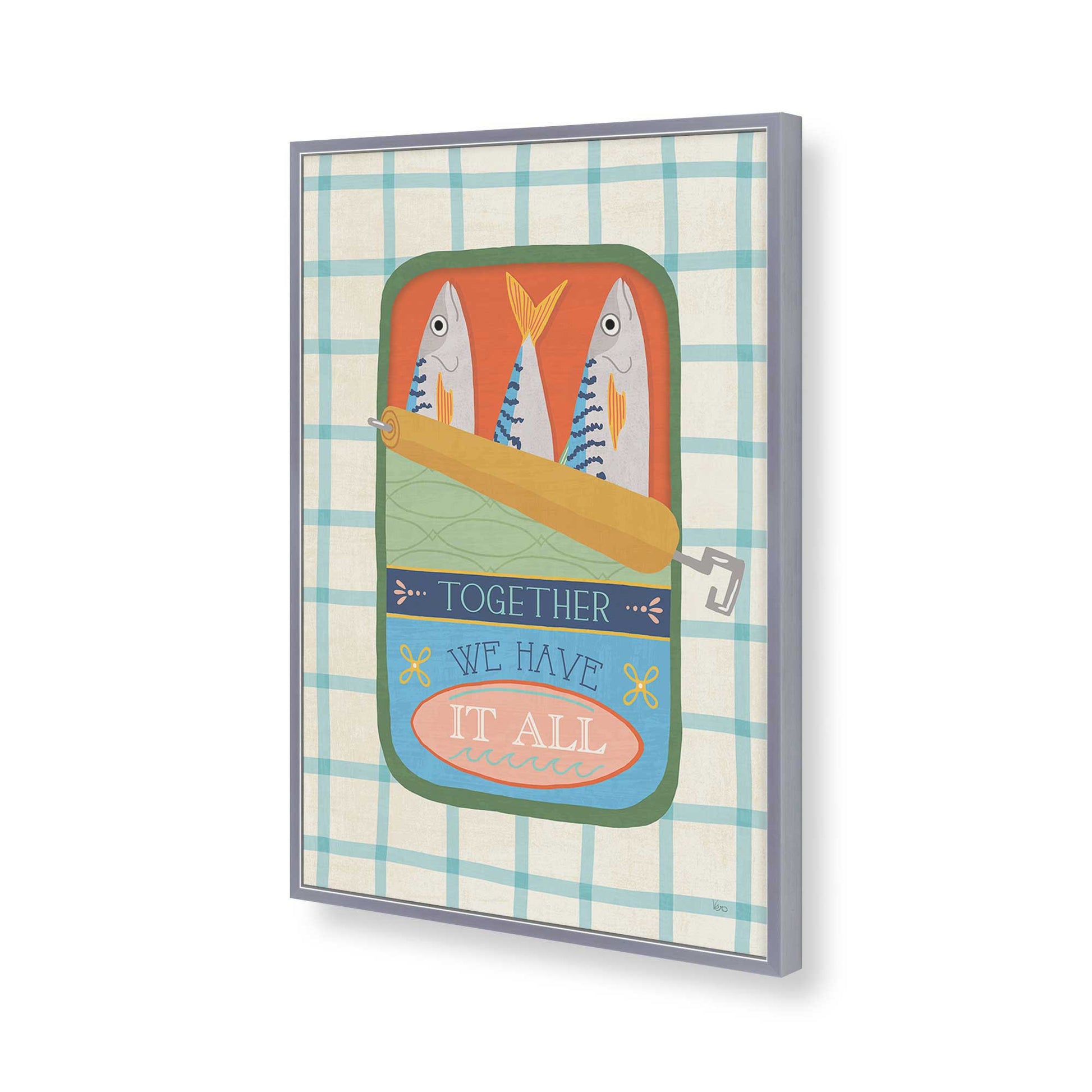 [Color:Polished Chrome], Picture of art in a Polished Chrome frame of the corner