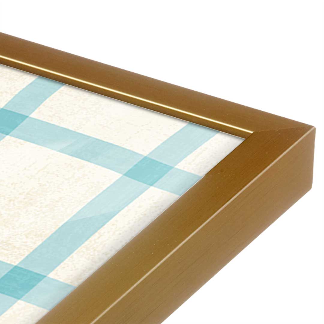 [Color:Polished Gold], Picture of art in a Polished Gold frame at an angle