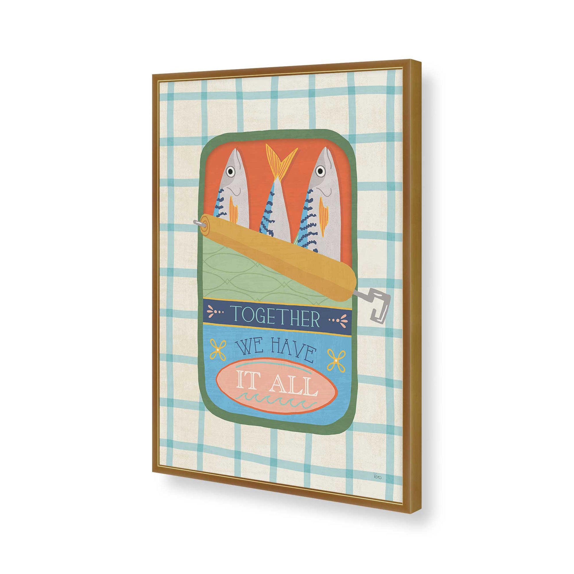 [Color:Polished Gold], Picture of art in a Polished Gold frame of the corner