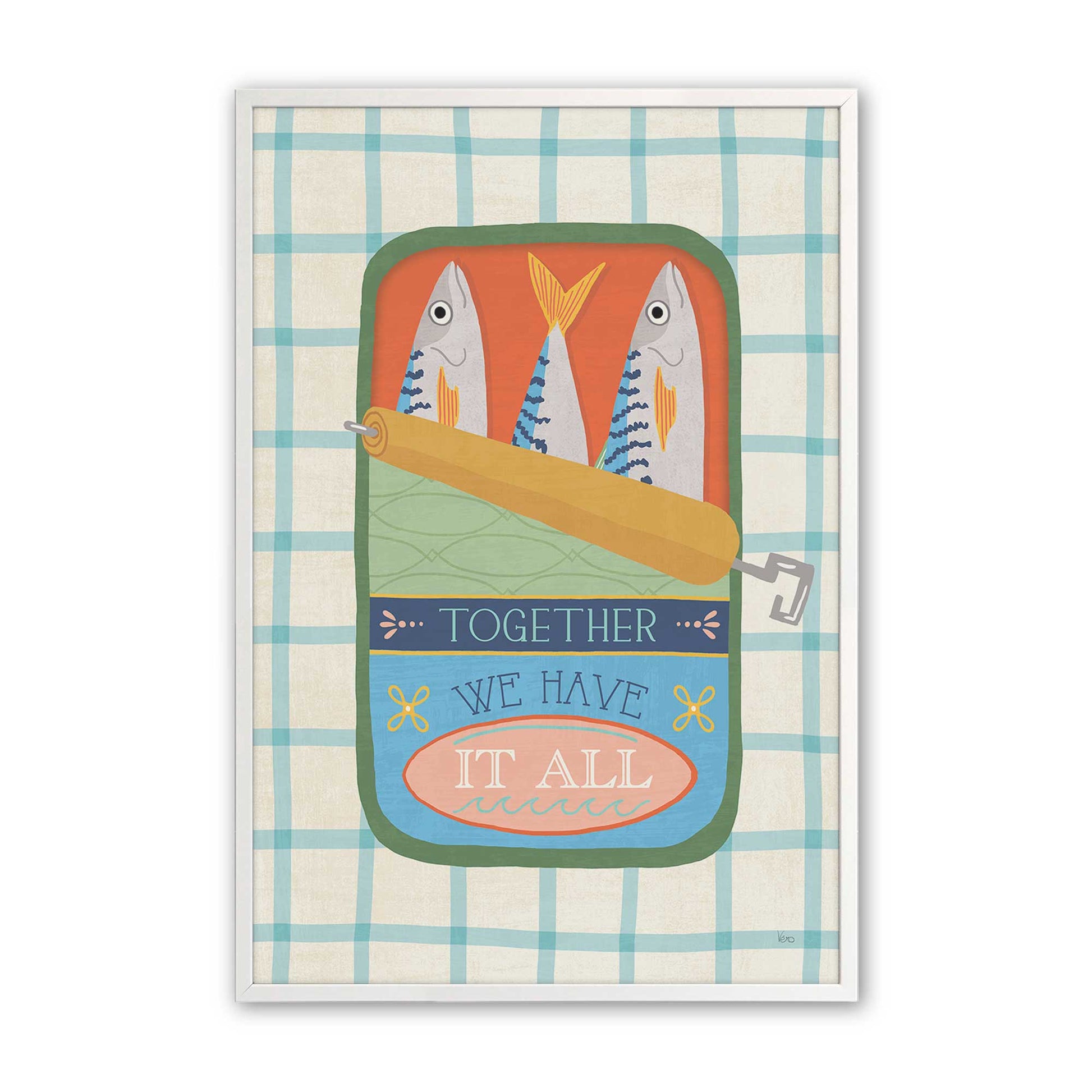 [Color:Opaque White], Picture of art in a Opaque White frame