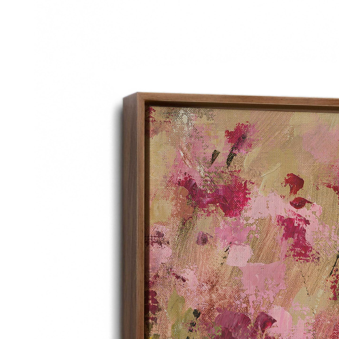 [Color:Walnut], Picture of art in a Walnut frame at an angle