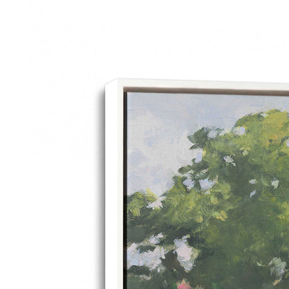 [Color:Opaque White], Picture of art in a White frame at an angle