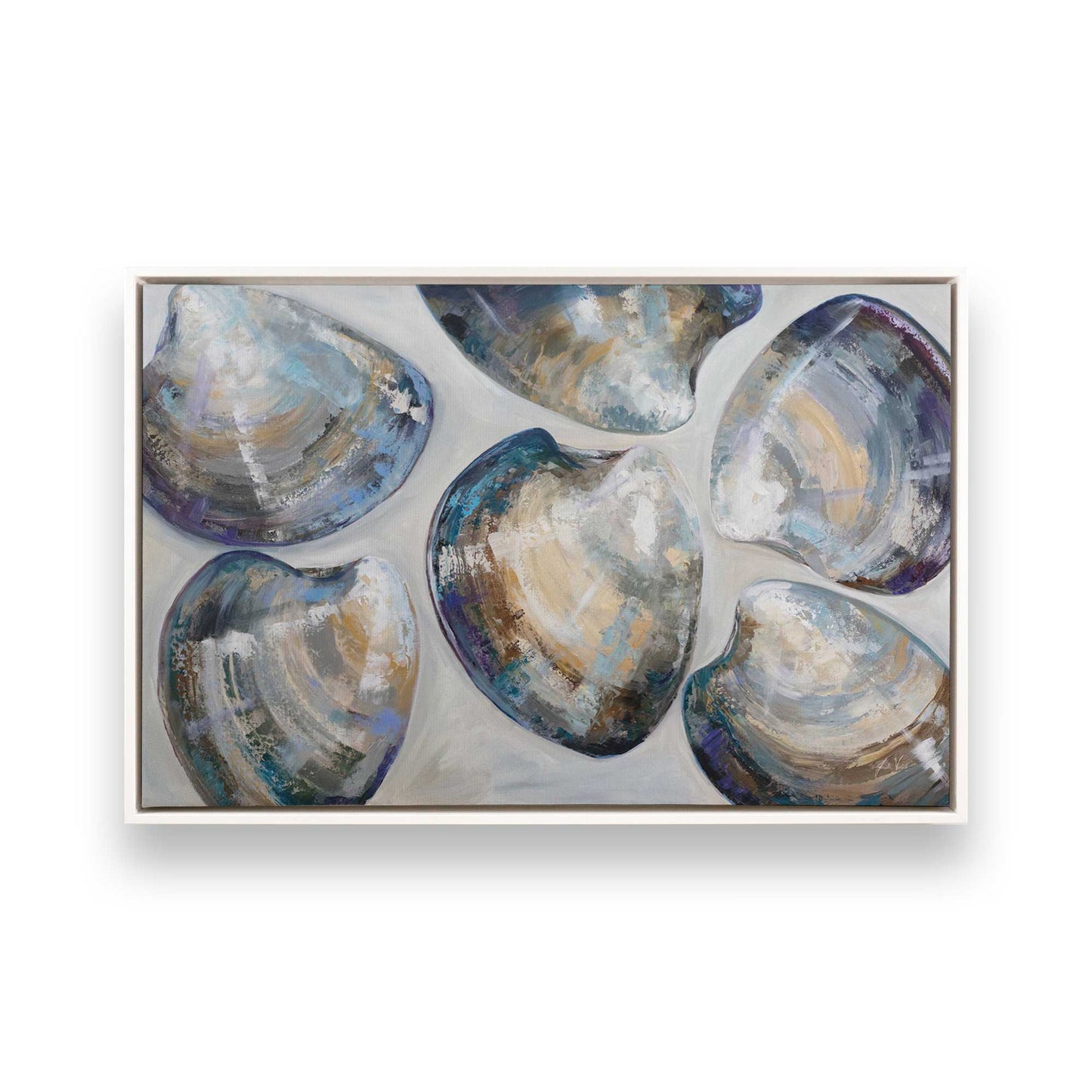 [Color:Opaque White], Picture of art in a White frame