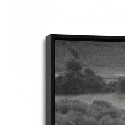 [Color:Satin Black], Picture of art in a Satin Black frame at an angle