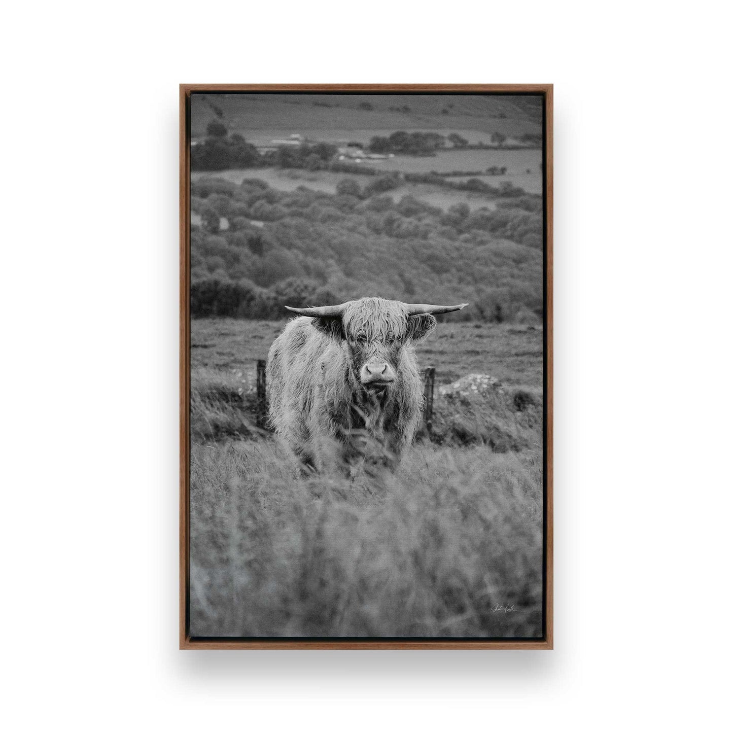 [Color:Walnut], Picture of art in a Walnut frame