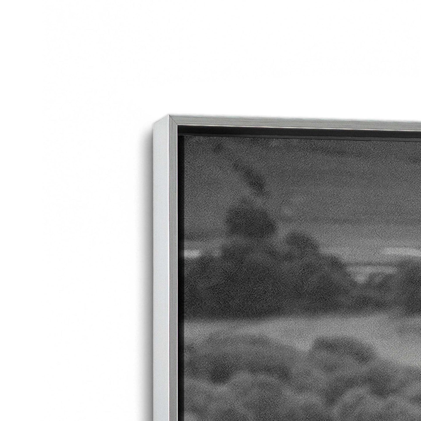 [Color:Polished Chrome], Picture of art in a Polished Chrome frame at an angle