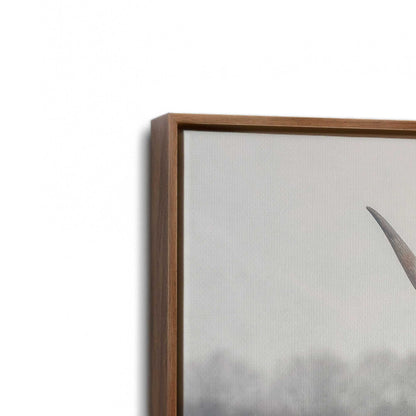 [Color:Walnut], Picture of art in a Walnut frame at an angle